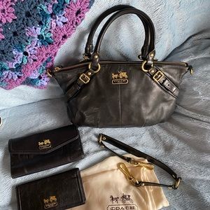 Coach purse, wallet, checkbook cover